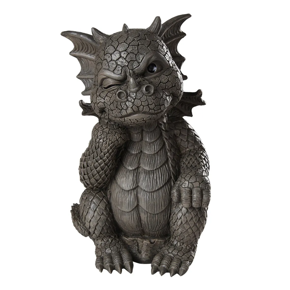 10.25" Garden Dragon Statue - Thinker