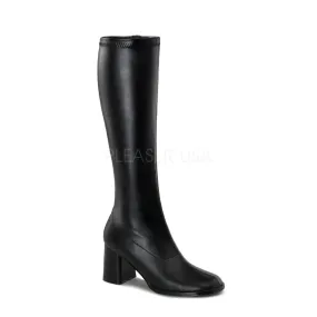 3 Inch Heel GOGO-300 Black Pu