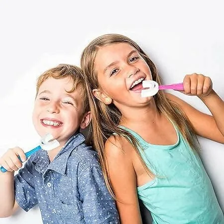 360-Degree U-Shaped Toothbrush for 2-6 years kids  (pack of 3)