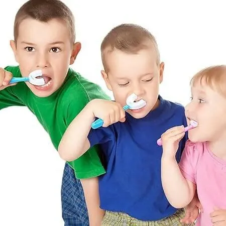 360-Degree U-Shaped Toothbrush for 2-6 years kids  (pack of 3)