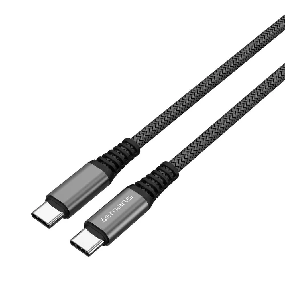 4smarts PremiumCord USB-C til USB-C 100W - 3 m. - Sort