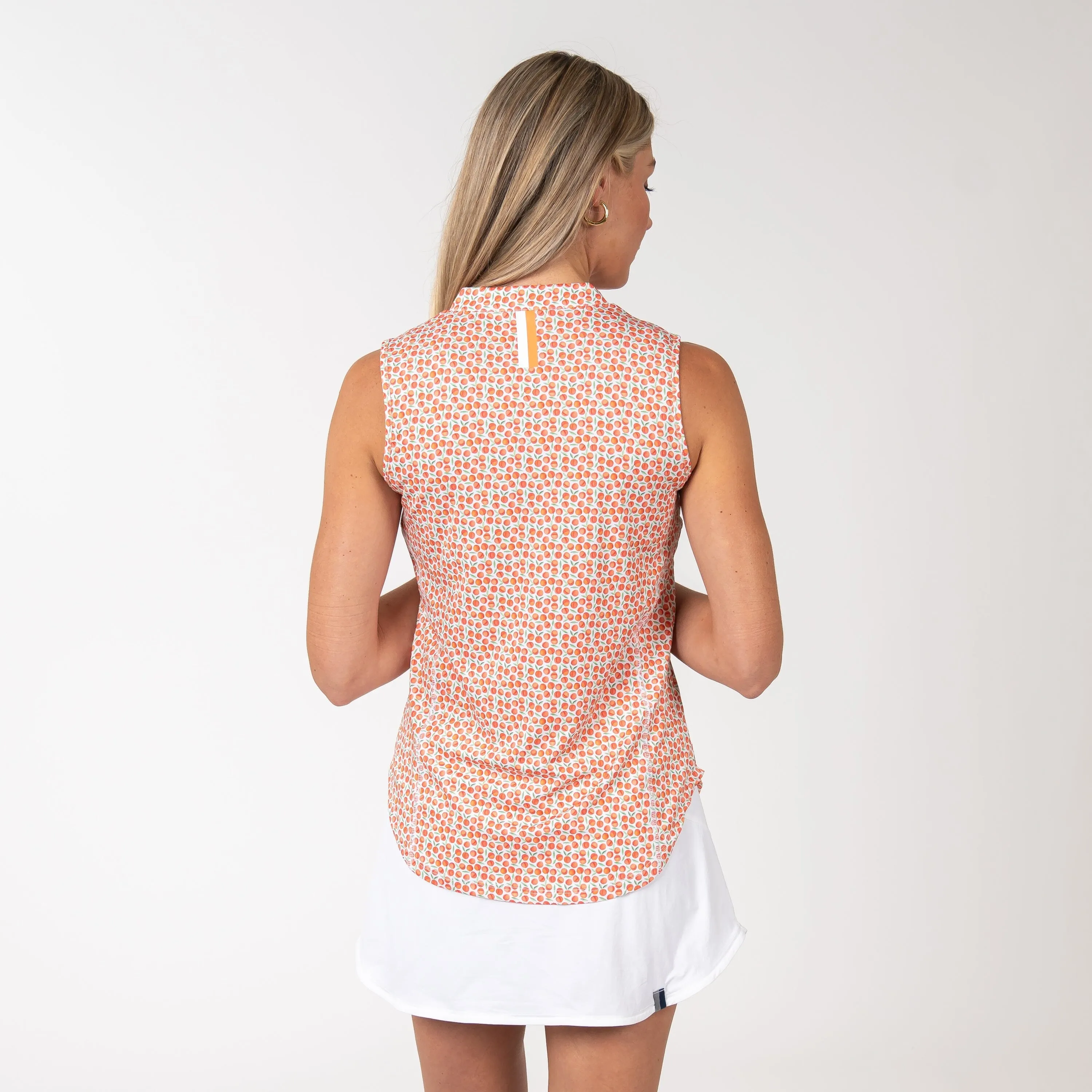 Absolute Peach Sleeveless Zip | The Absolute Peach - Amber Orange