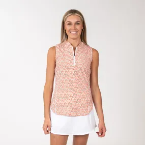 Absolute Peach Sleeveless Zip | The Absolute Peach - Amber Orange