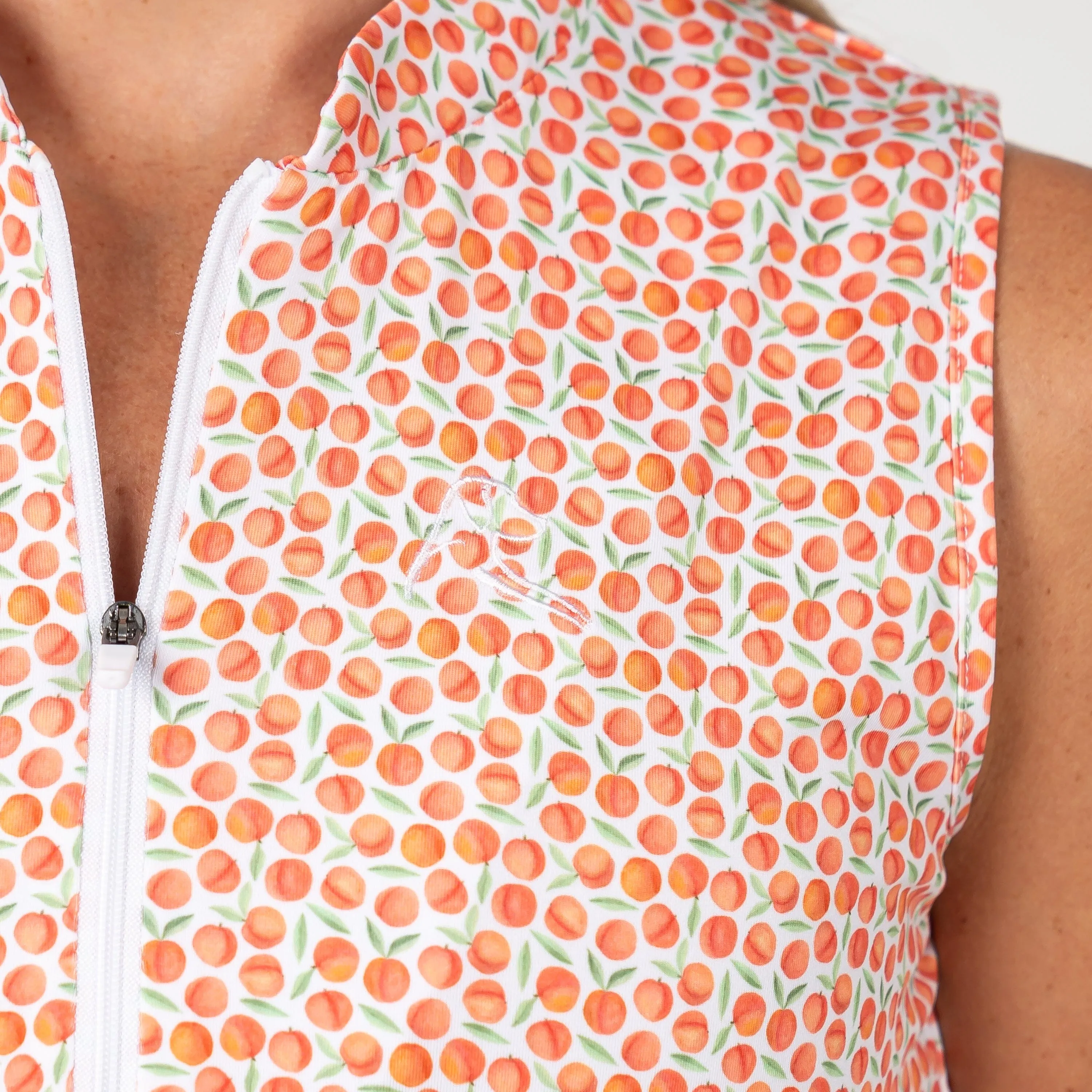 Absolute Peach Sleeveless Zip | The Absolute Peach - Amber Orange