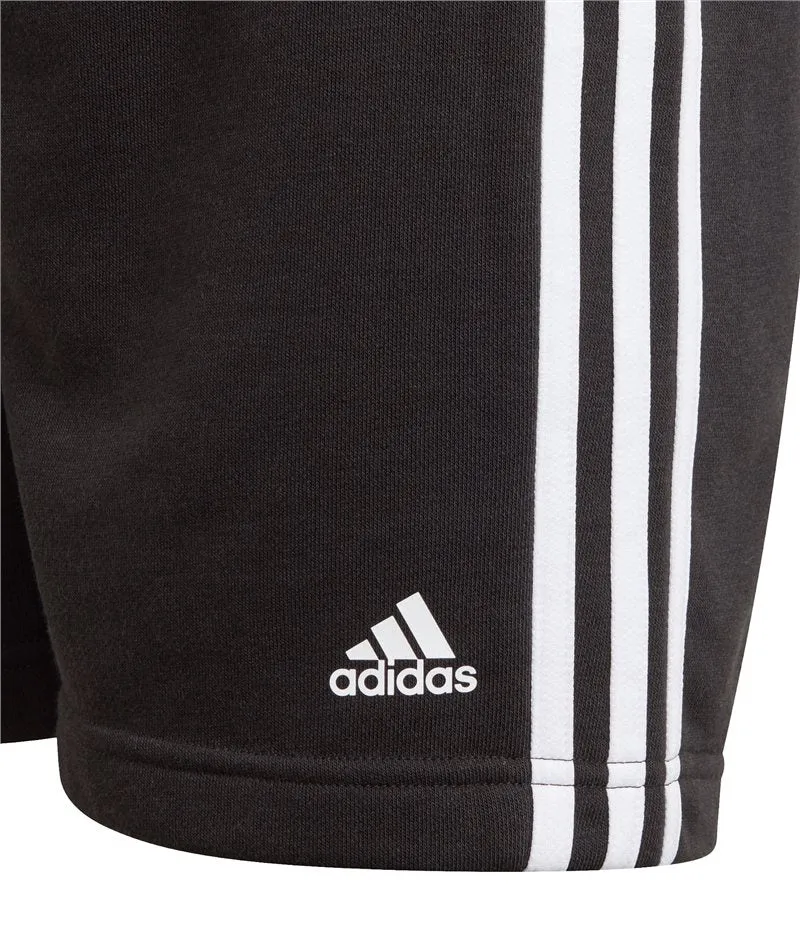 adidas Essentials 3 Stripe Shorts - Girls - Black/White