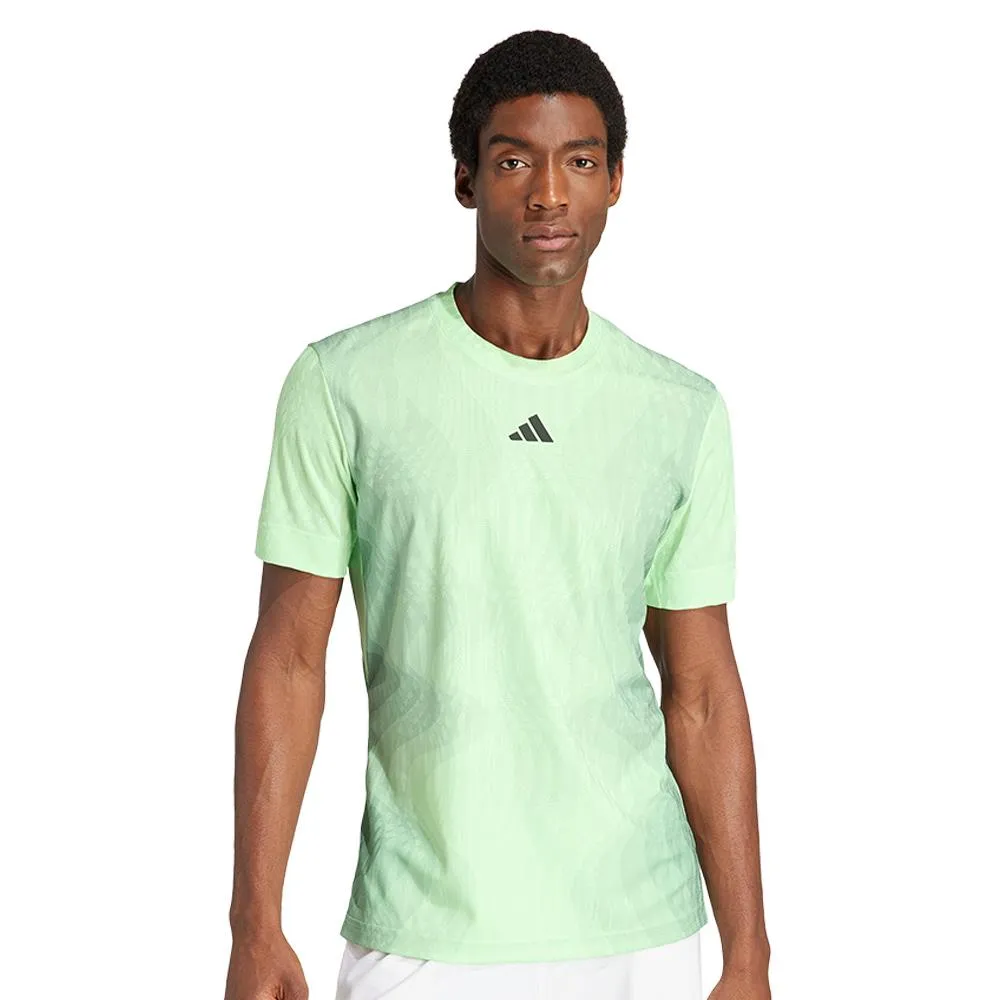 adidas Men's Pro Freelift Tee - Semi Green Spark