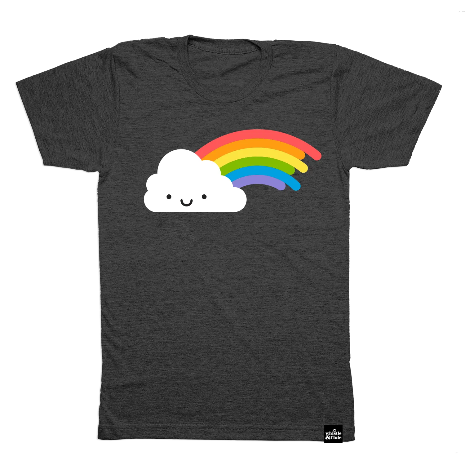 Adult Kawaii Rainbow T-shirt (Dark Grey)