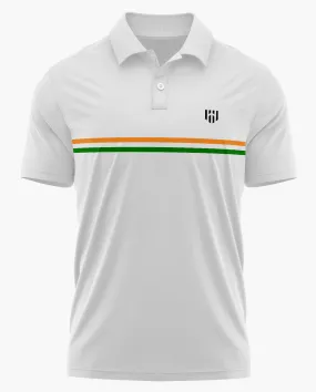 Aero Armour India Stripe Polo T-Shirt