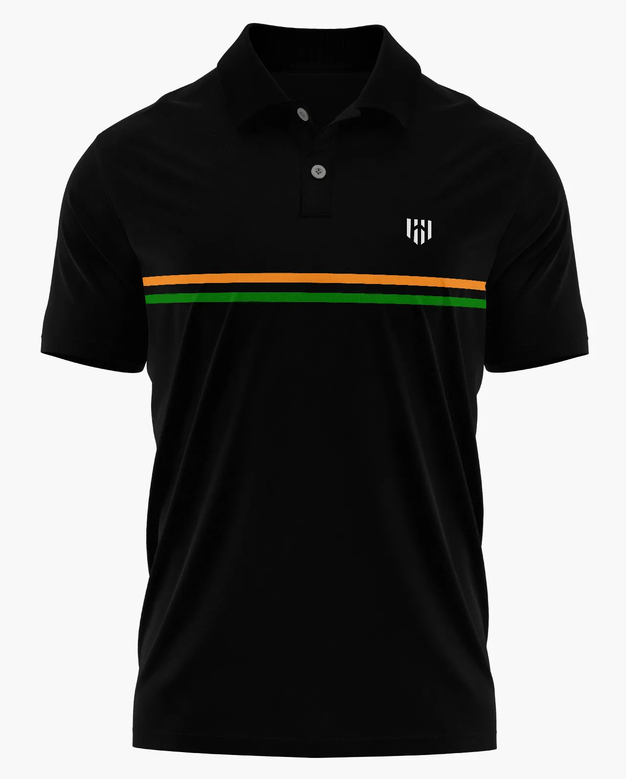 Aero Armour India Stripe Polo T-Shirt