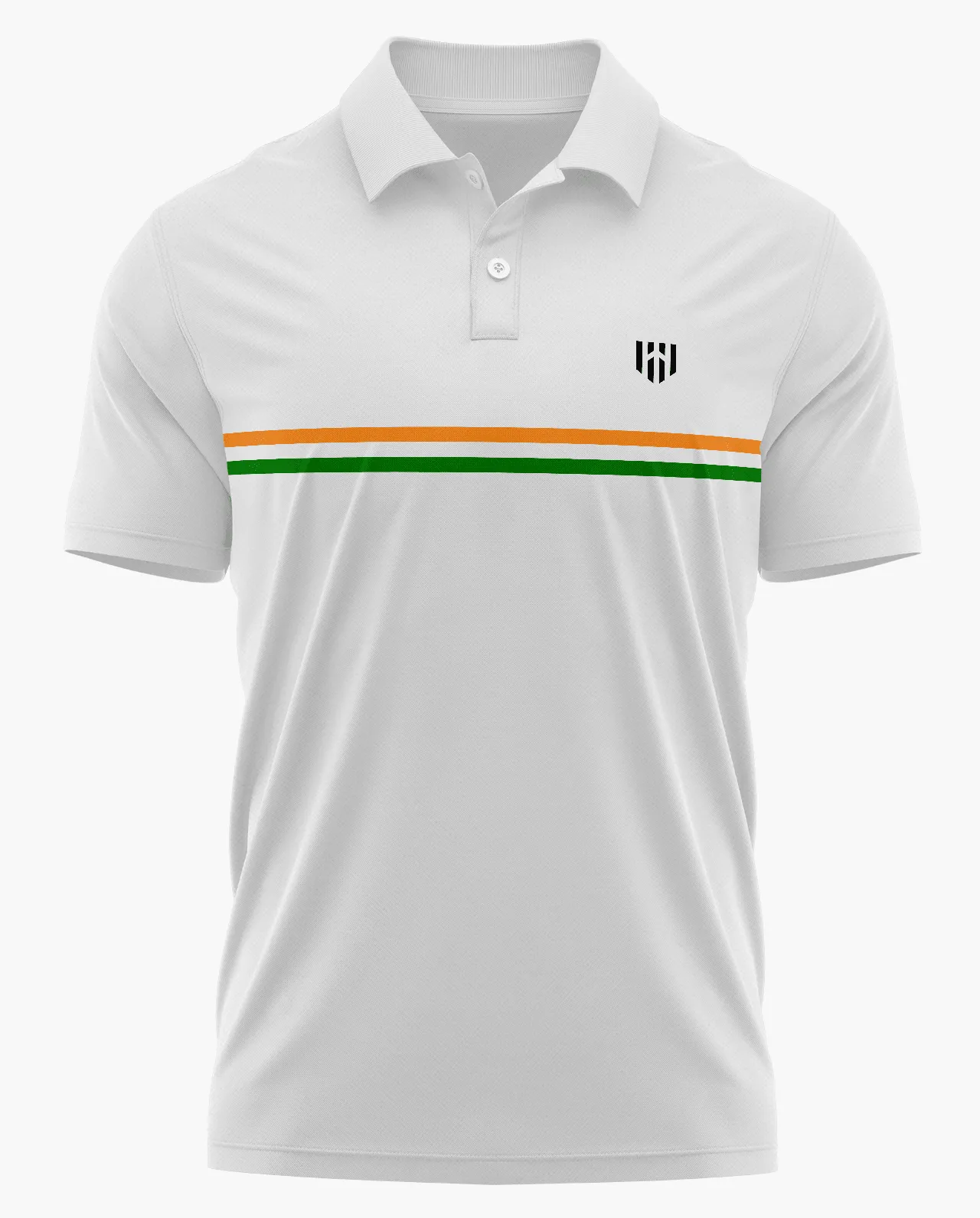 Aero Armour India Stripe Polo T-Shirt