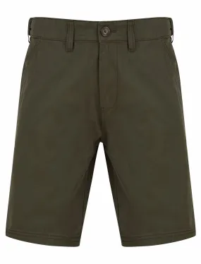 Aidan Cotton Twill Chino Shorts in Khaki - Kensington Eastside