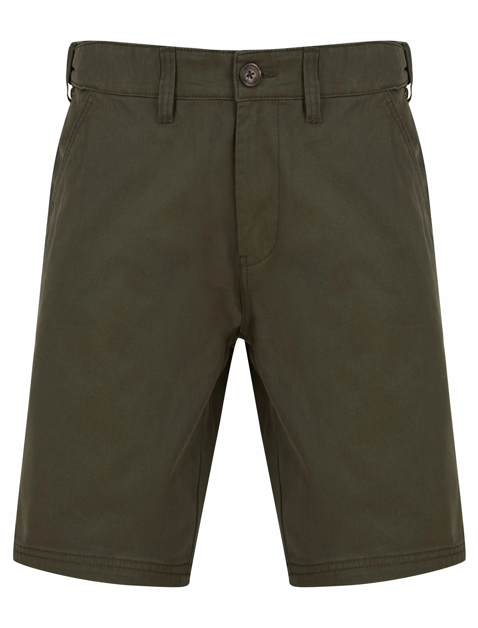 Aidan Cotton Twill Chino Shorts in Khaki - Kensington Eastside