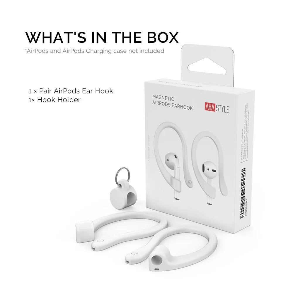 AirPods / AirPods Pro Magnetisk Silikone Earhook - Hvid