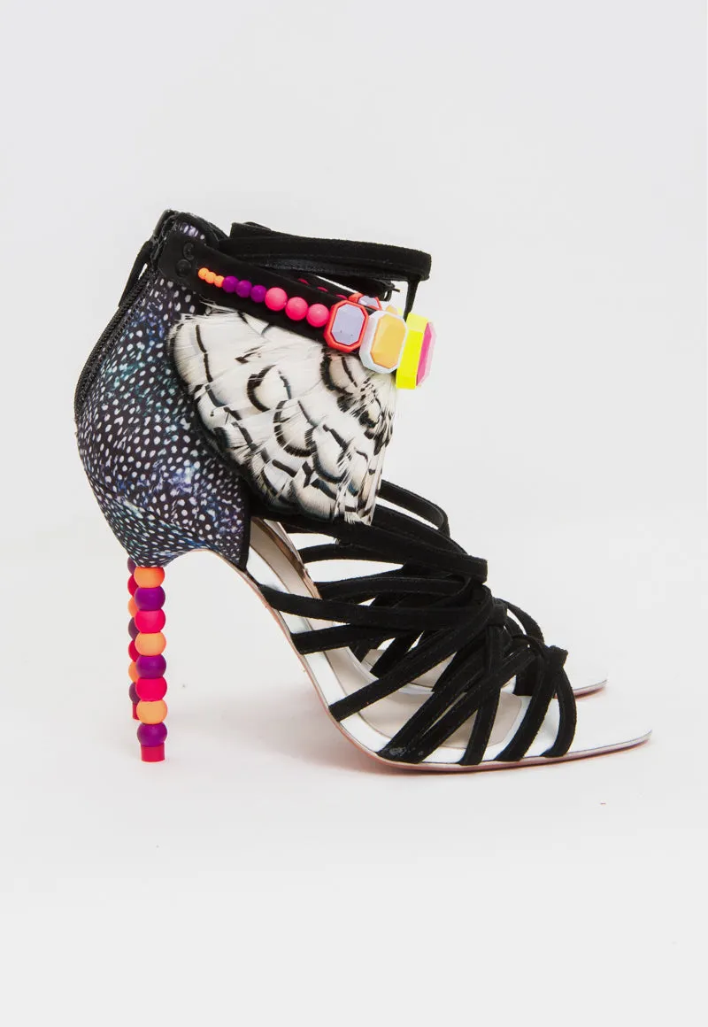 ALESSANDRA FEATHER HEELS