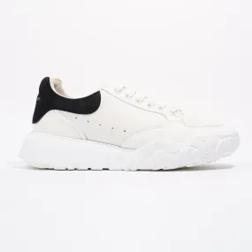 Alexander McQueen Court White / Black Tab Leather EU 39 UK 6