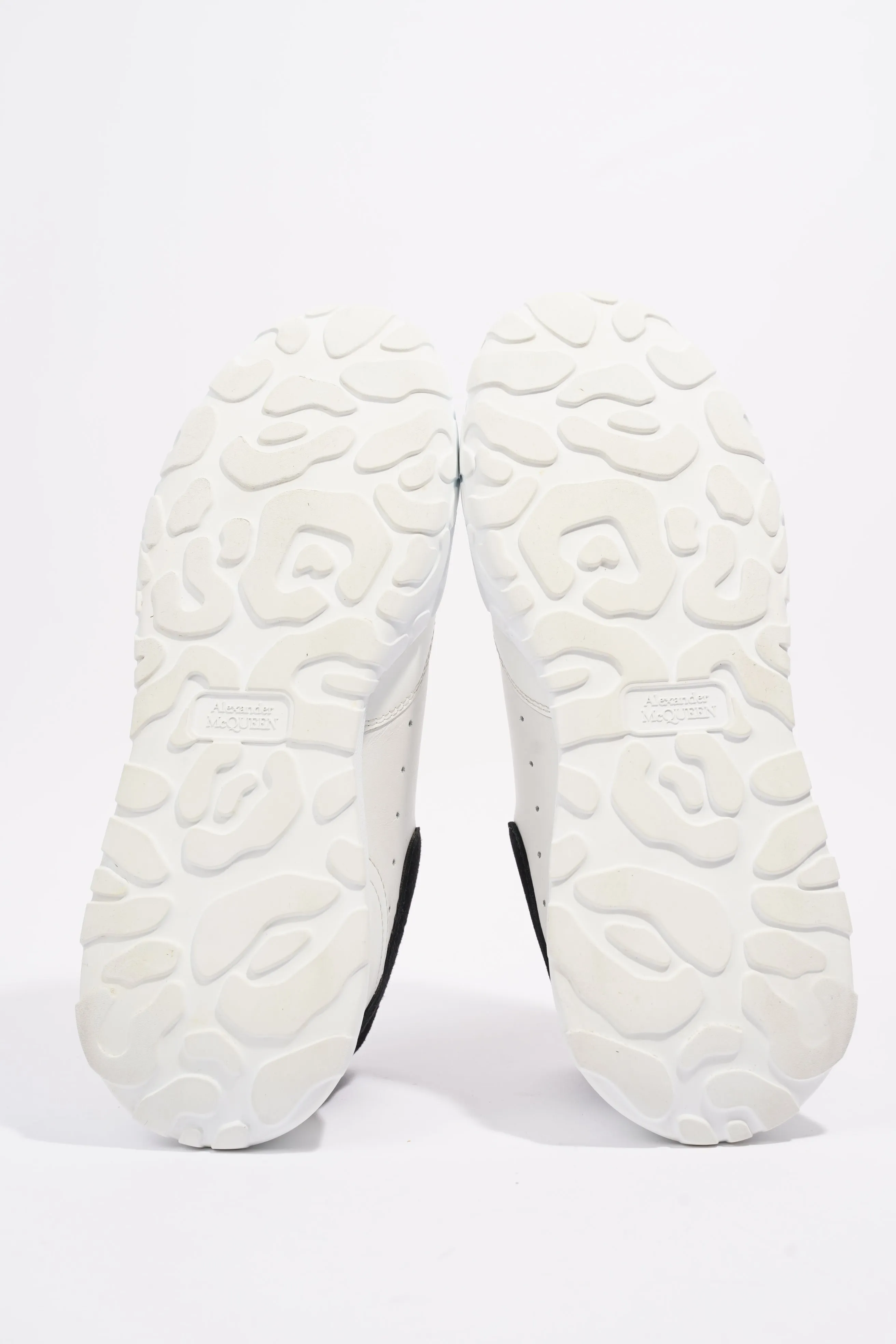 Alexander McQueen Court White / Black Tab Leather EU 39 UK 6