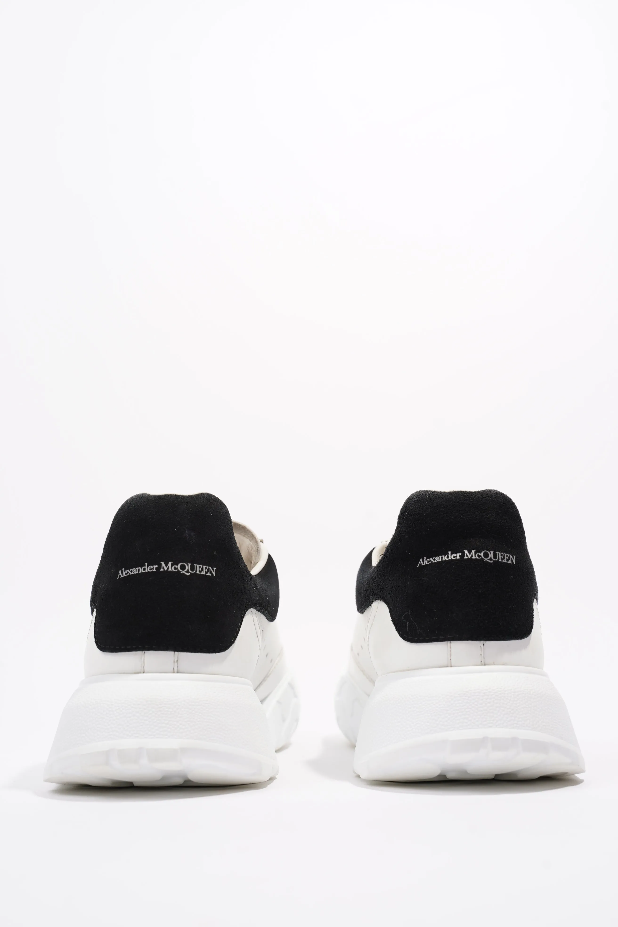 Alexander McQueen Court White / Black Tab Leather EU 39 UK 6