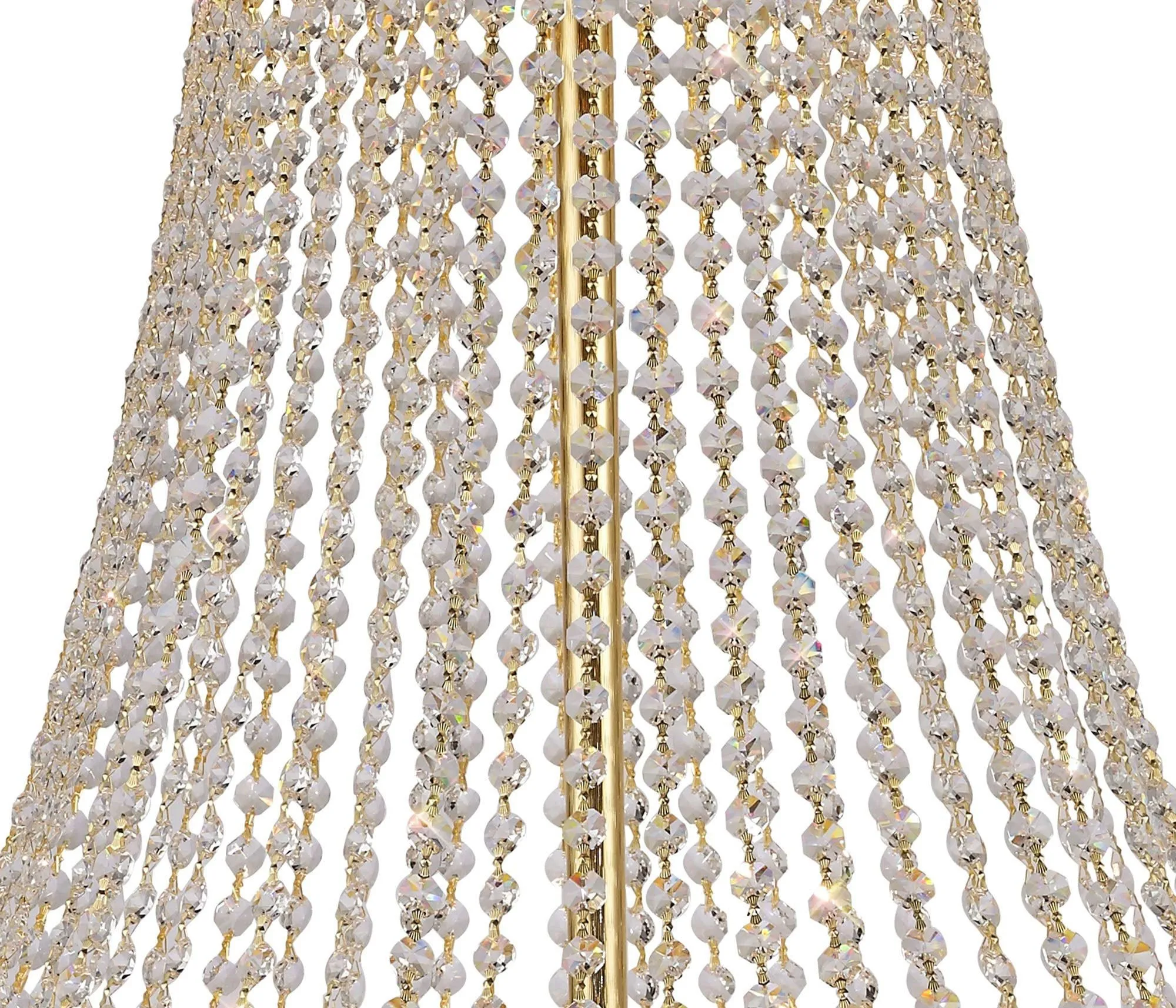 Alexandra Pendant 20 Light E14 Gold/Crystal