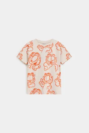 All-over Character Print T-Shirt