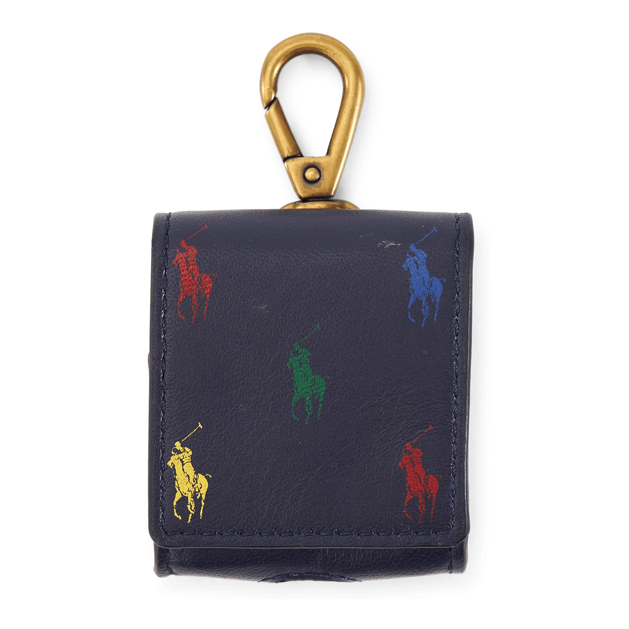 Allover Pony Nappa Leather AirPods Case Navy/Multi Pony