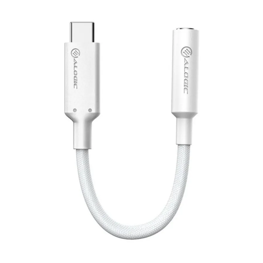 Alogic Elements PRO USB-C til 3.5 mm Audio Adapter - 10cm - Hvid