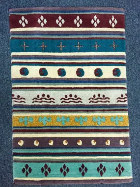 Amazing 60 Knot Chuba Style Tibetan Rug