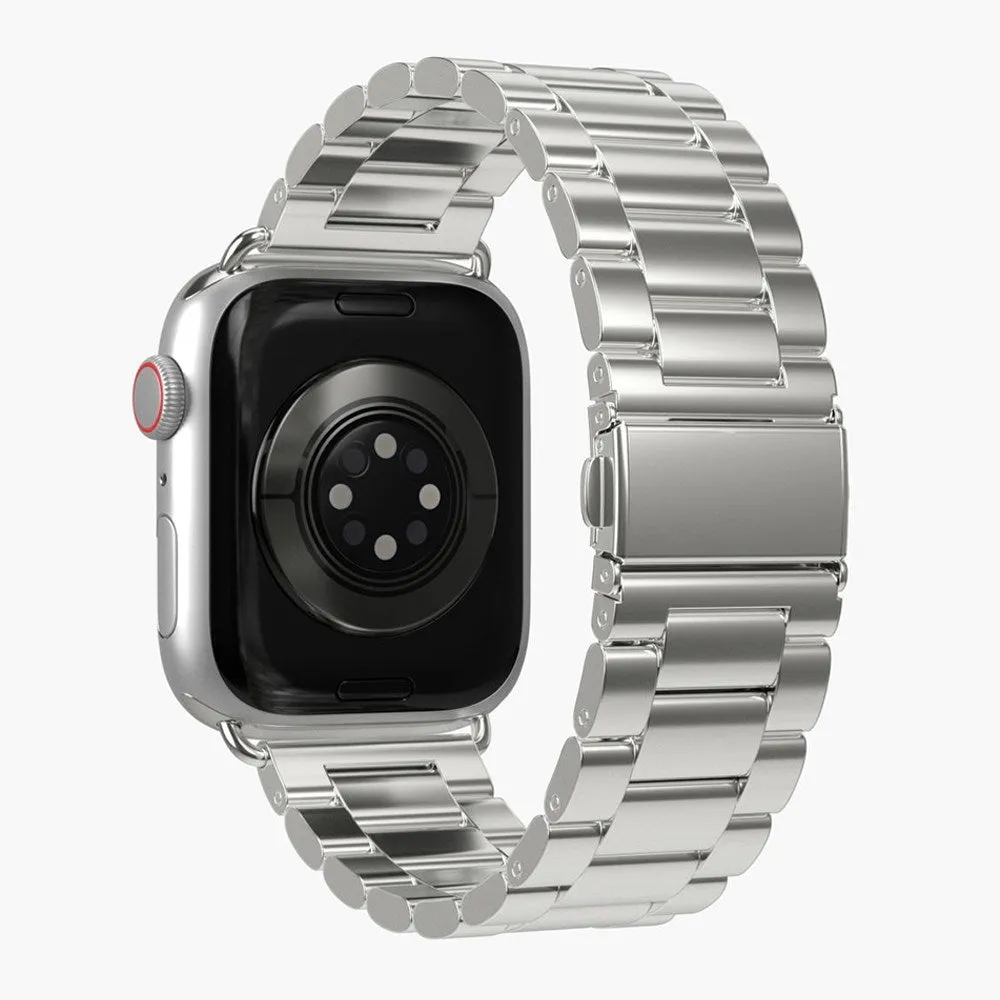 Apple Watch (38/40/SE/41mm) Vonmählen Link Bracelet Rustfri Stål Rem - Sølv