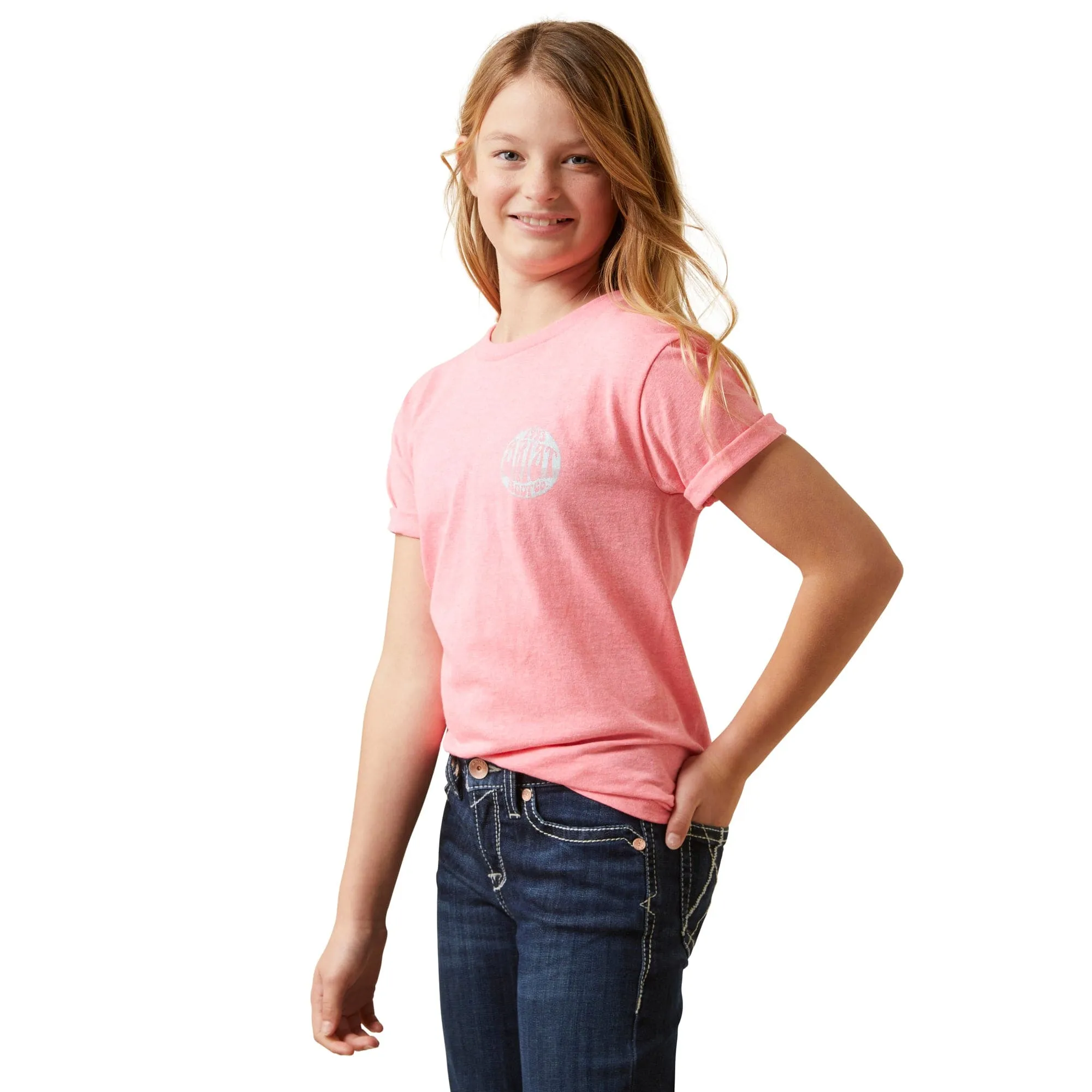 Ariat Girls Groovy Pink Tee 10045458