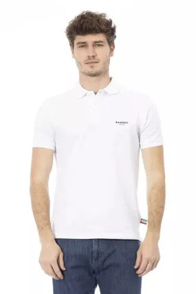 Baldinini Trend White Cotton Men Polo