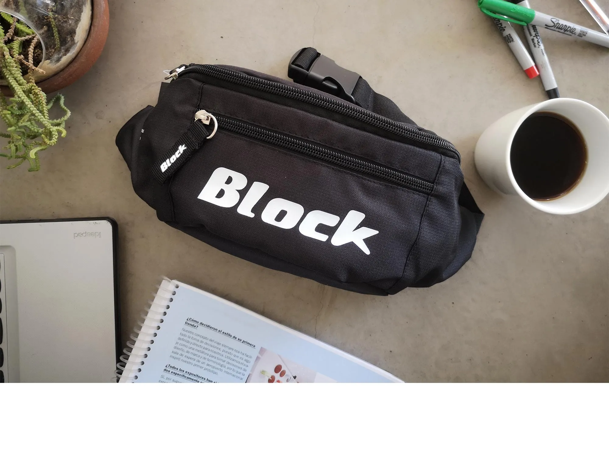 Banano BLOCK Unisex Negro