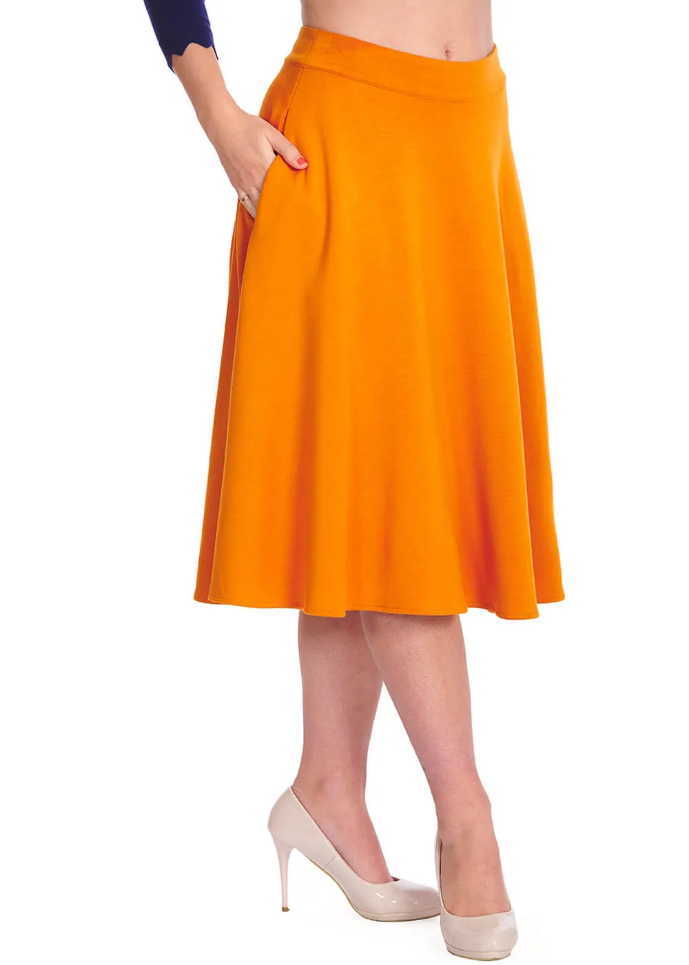 Banned Etta 50's Swing Skirt Mustard