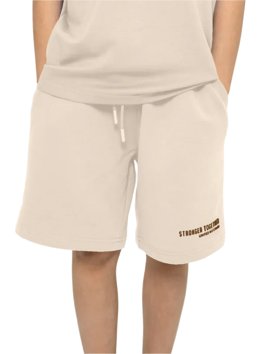 Batta Kids Oversized Soft Shorts Light Beige