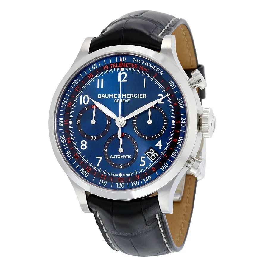 Baume and Mercier Blue Dial Chronograph Automatic Men's Watch 10065 A10065