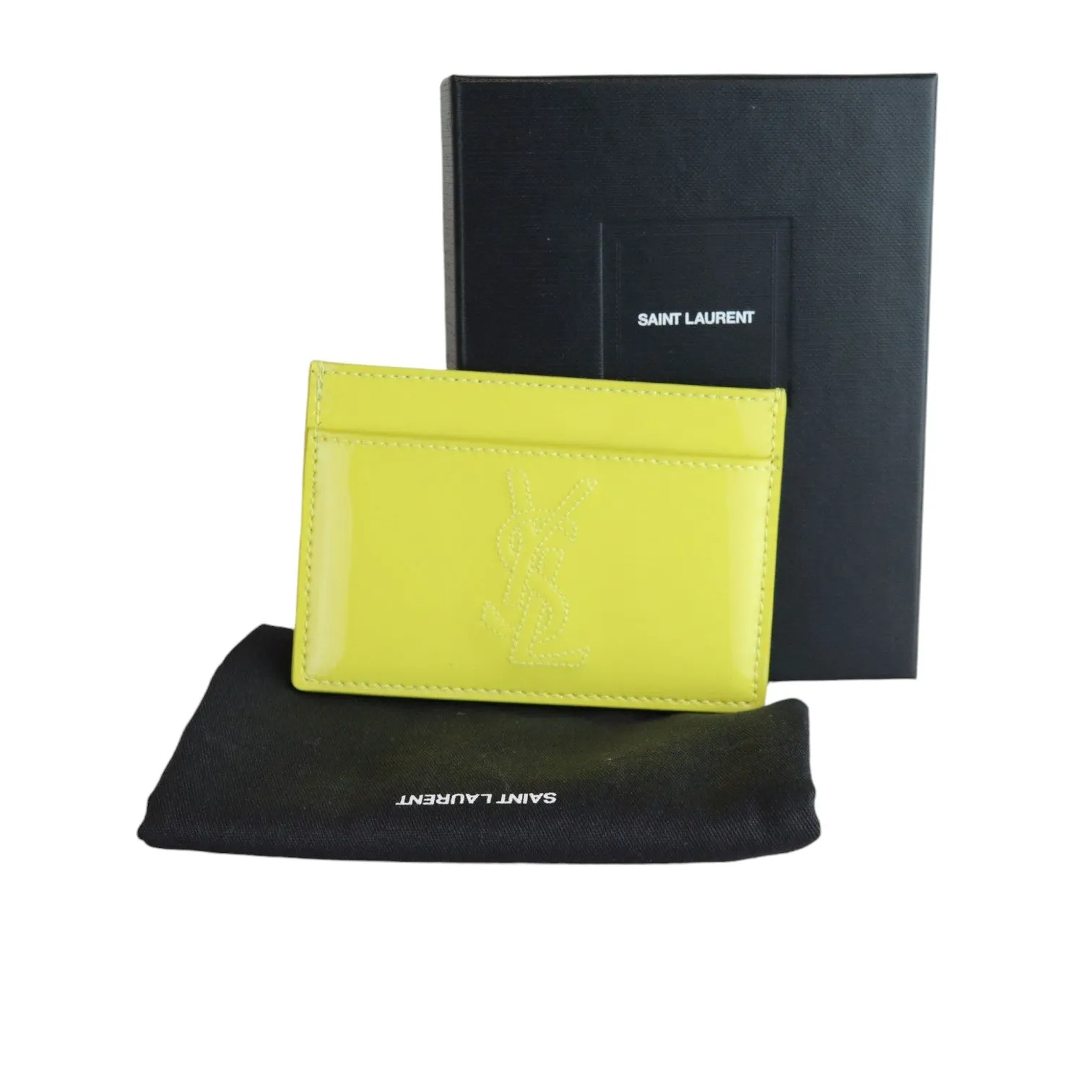 Belle De Jour Card Case Patent Yellow