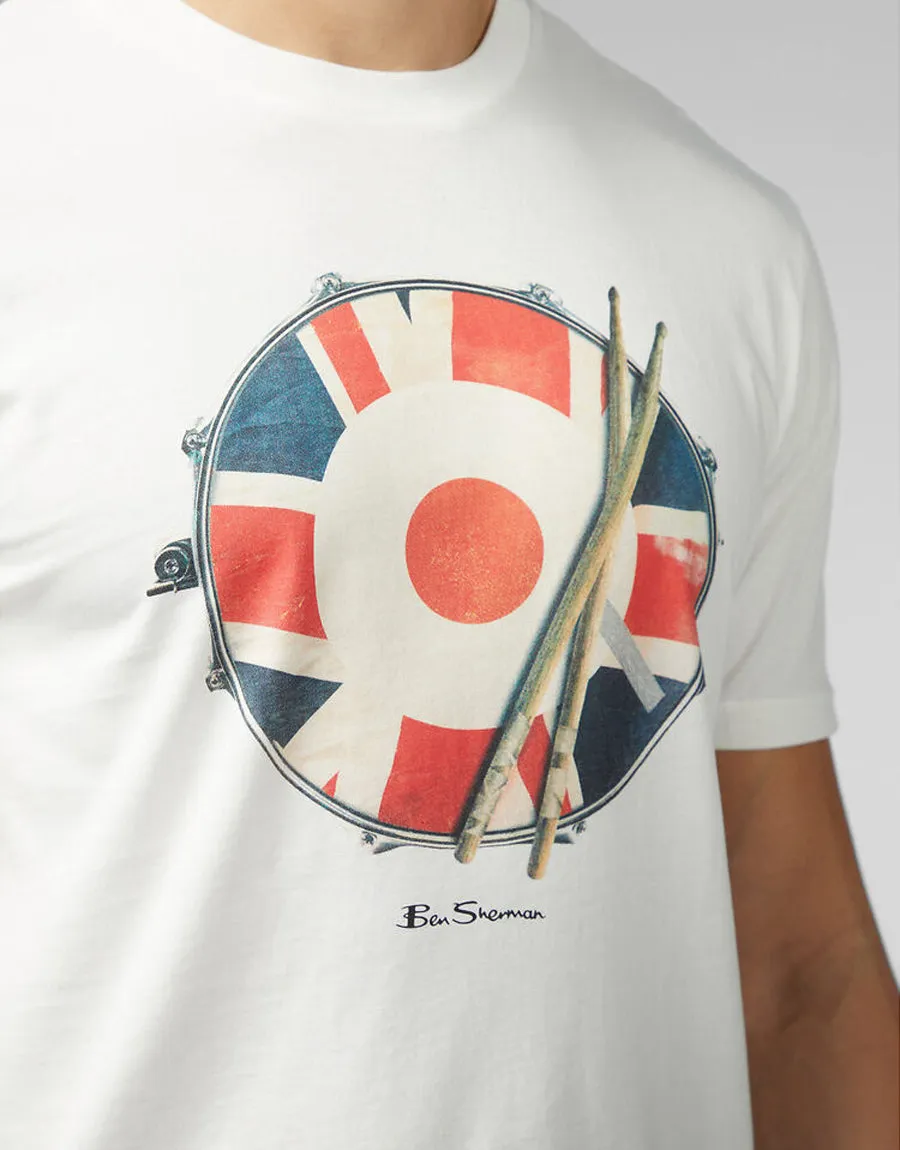 Ben Sherman Snare Target Snow White T-Shirt