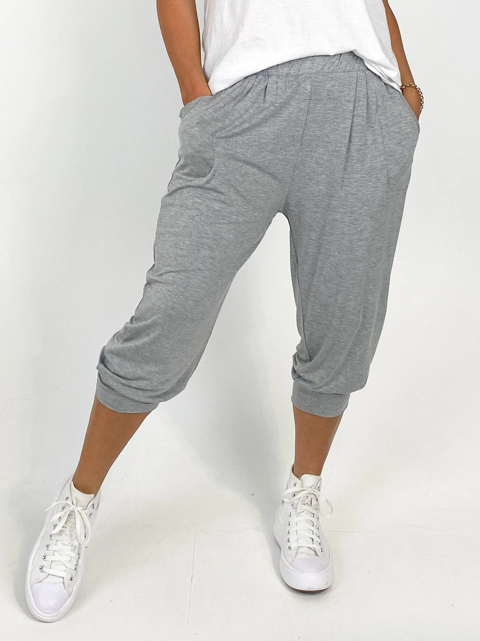 Betty Basics Tokyo 3/4 Pant Grey Marle