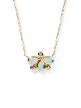 Bezel Bouquet Firefly Necklace