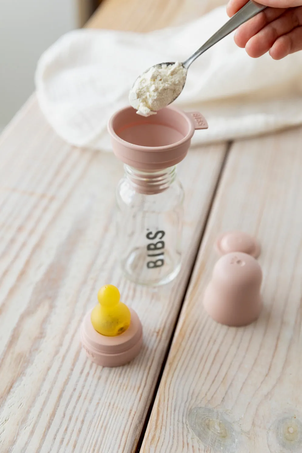 BIBS Glass Bottle Set 110ml - Blush