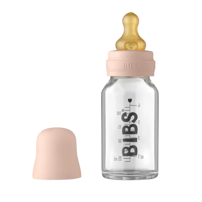 BIBS Glass Bottle Set 110ml - Blush