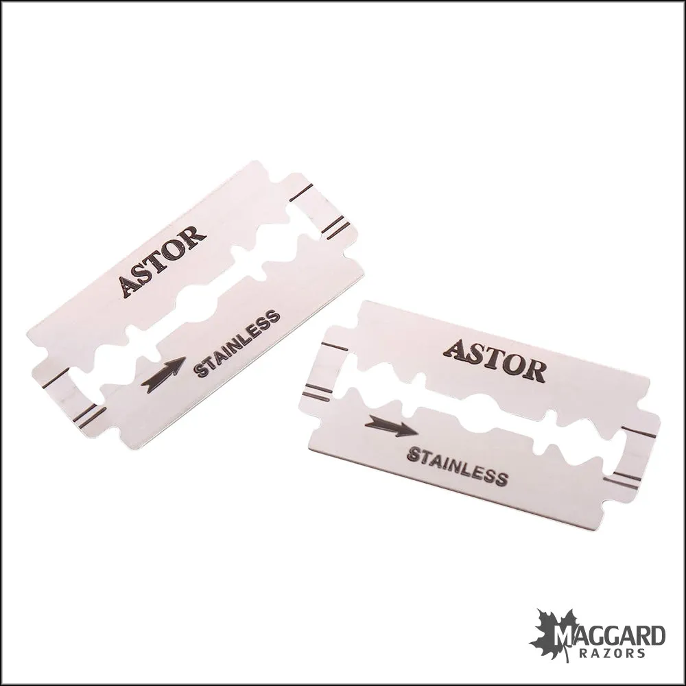 Bic Astor Stainless Steel Double Edge Razor Blades, 100 Blades