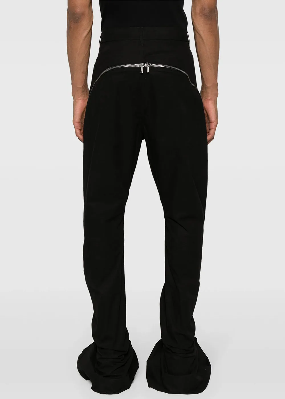 Black Bolan Banana High-Waist Slim Trousers