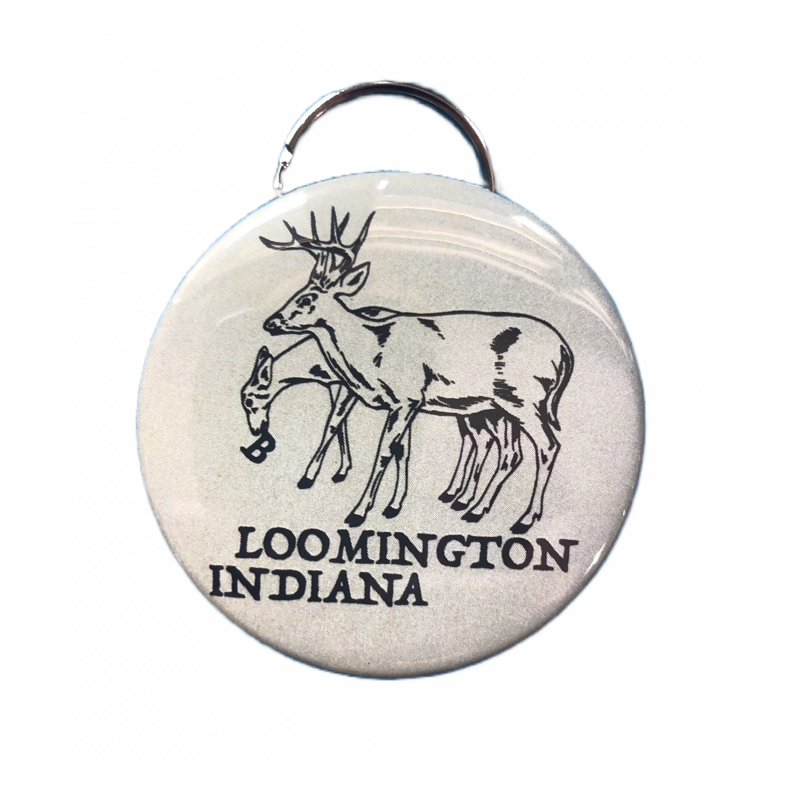 Bloomington Deer Keychain