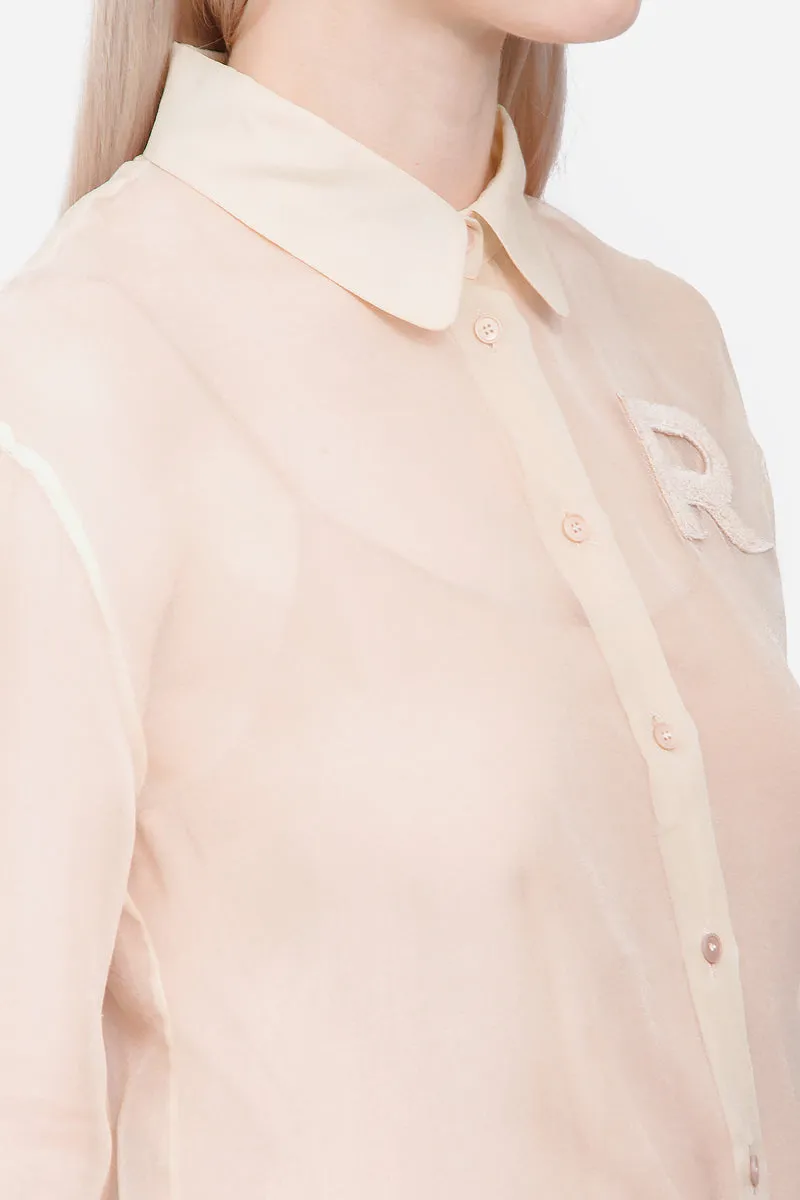 BLUSH CHIFFON TOP