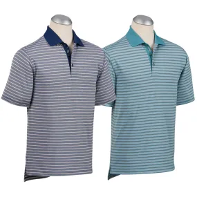 Bobby Jones XH20 Tech Jersey Heathered Stripe Golf Polo 2018