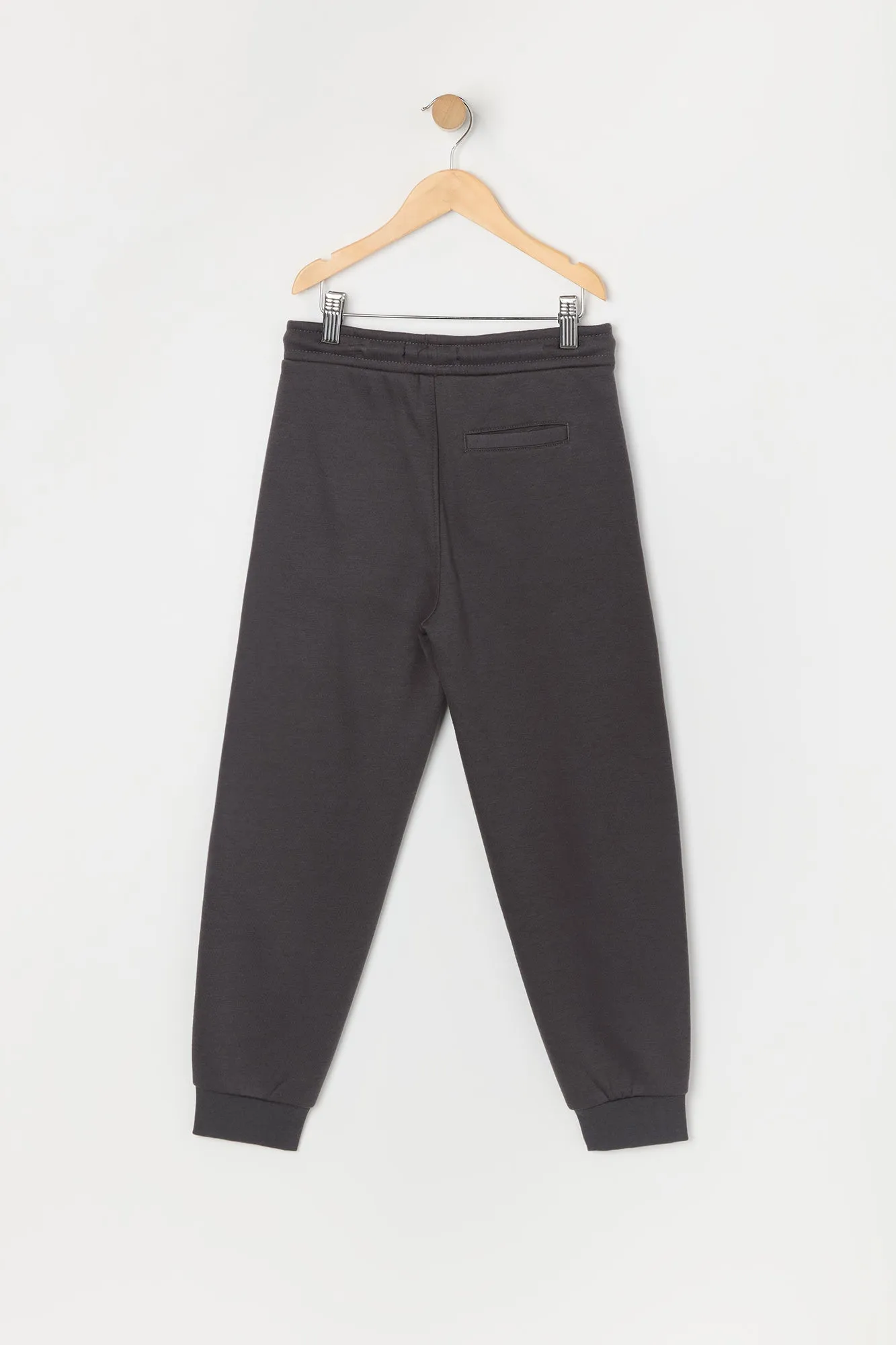 Boys Solid Fleece Drawstring Jogger