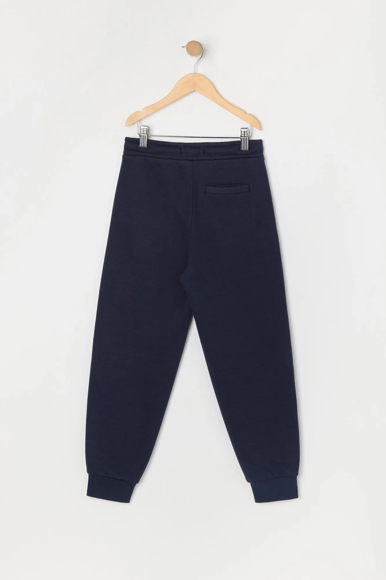 Boys Solid Fleece Drawstring Jogger