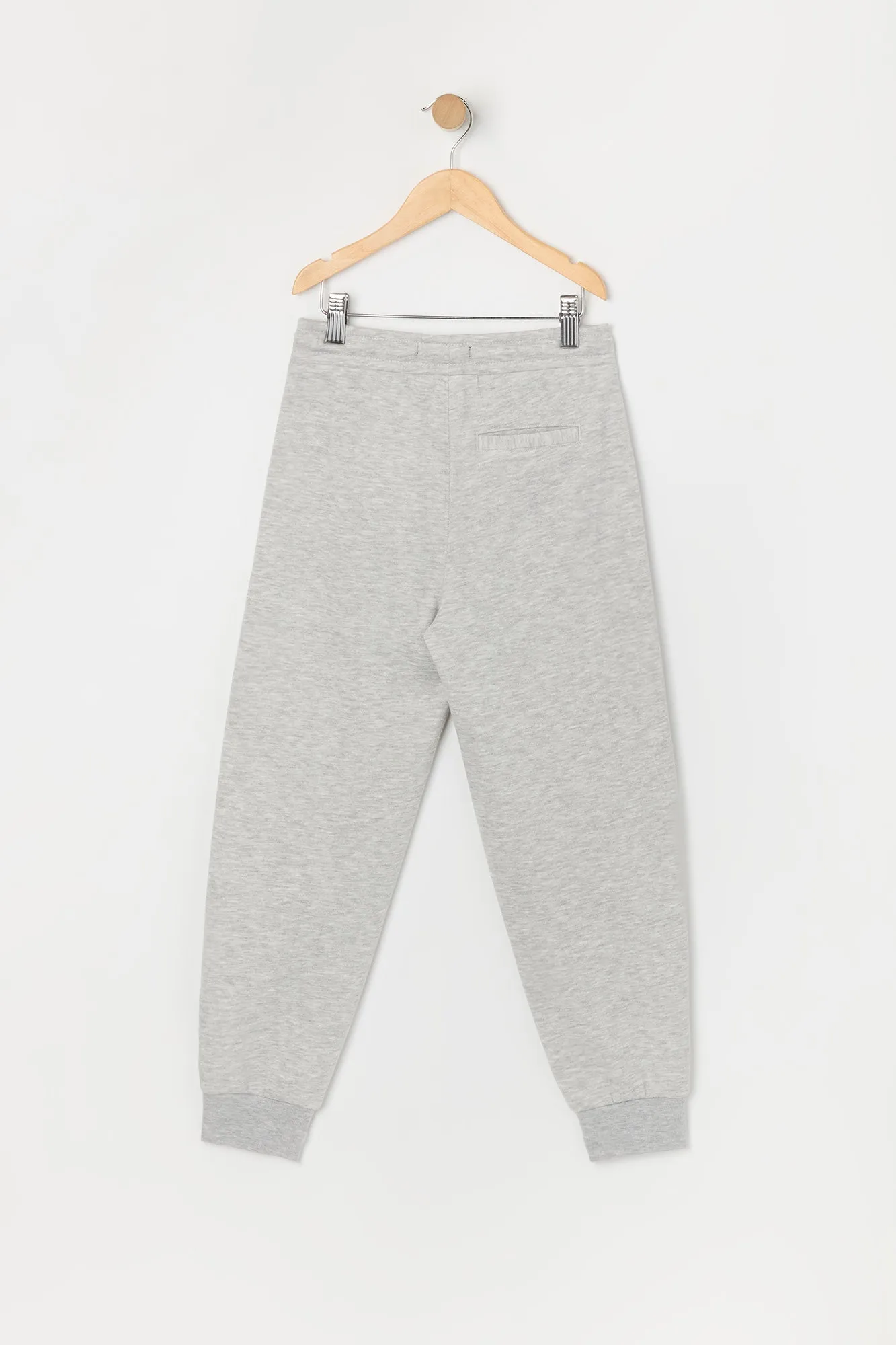 Boys Solid Fleece Drawstring Jogger