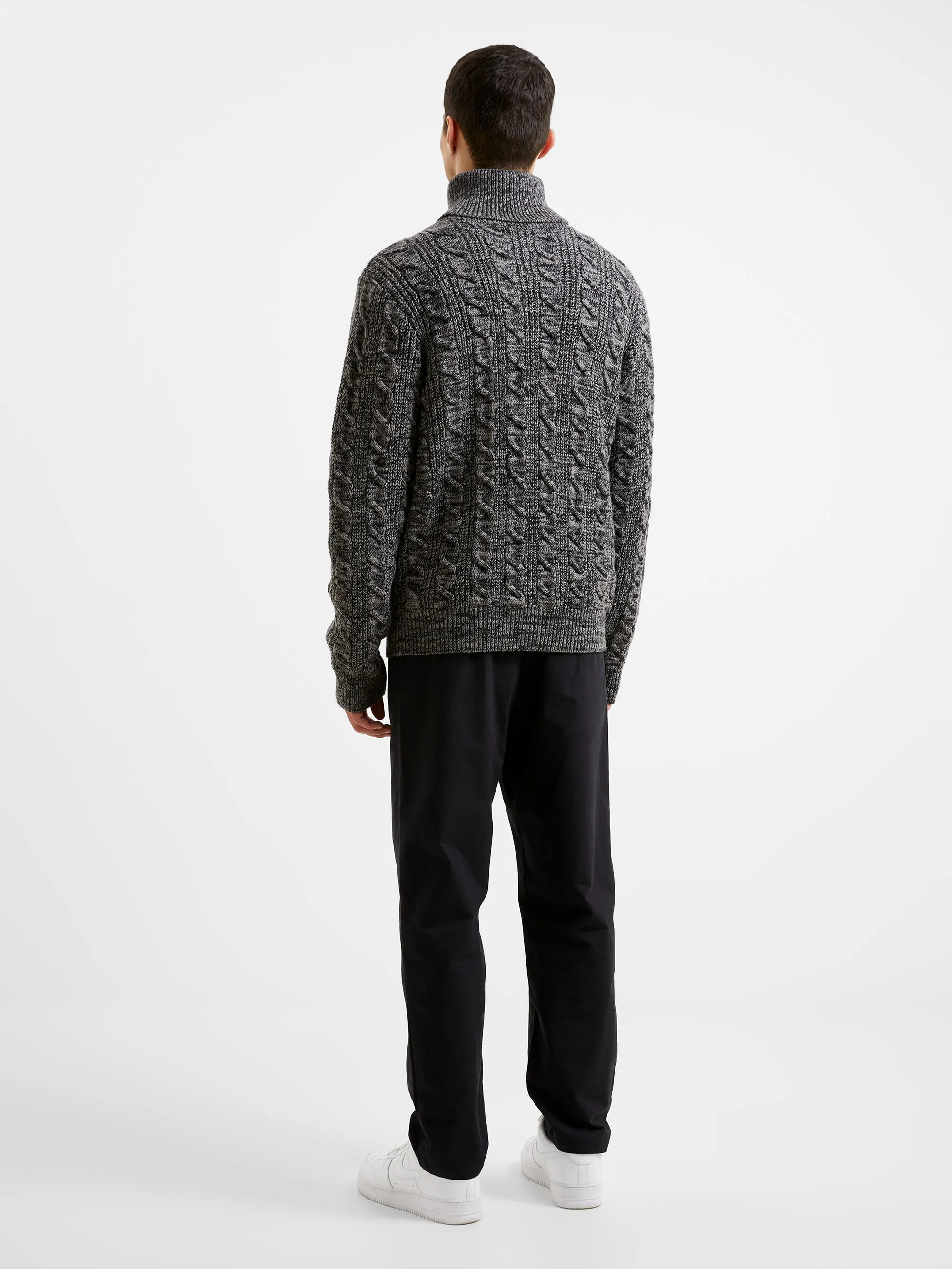 Cable Knit Turtleneck Sweater