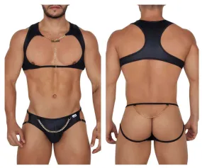 CandyMan 99682 Harness Jock Two Piece Set Color Black