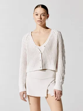 Cardigan With Cable - Bare